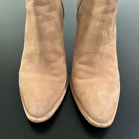 VINCE Easton Suede Bootie in Sand Tan 8.5 - Picture 4 of 6